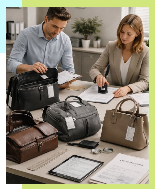 Сертификация сумок в Щербинке от 7637 руб. | Алешин-Щрб