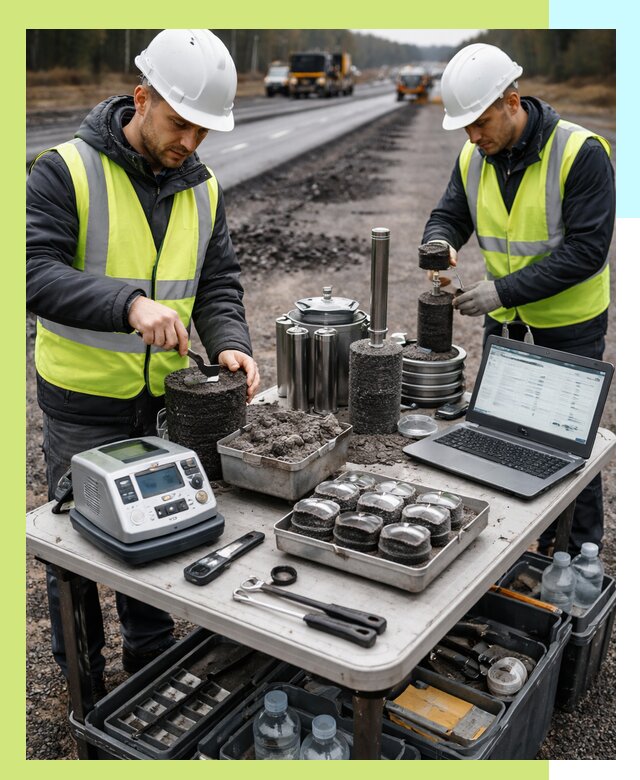 Сертификация асфальта: испытания и подтверждение в Щербинке