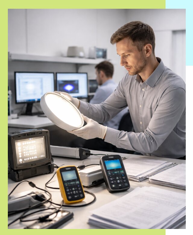 Сертификация светильников в Щербинке: испытания и оформление