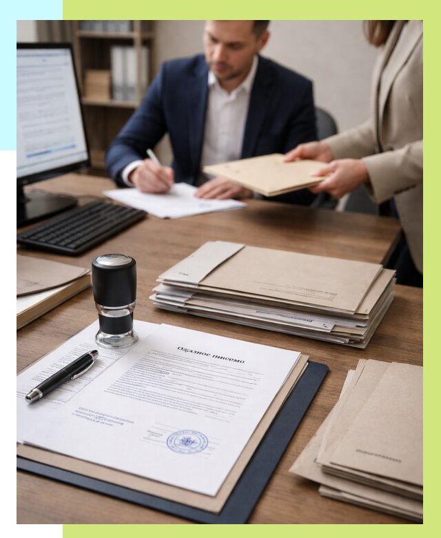 Отказное письмо для таможни в Щербинке от 3055 р, Алешин-Щрб