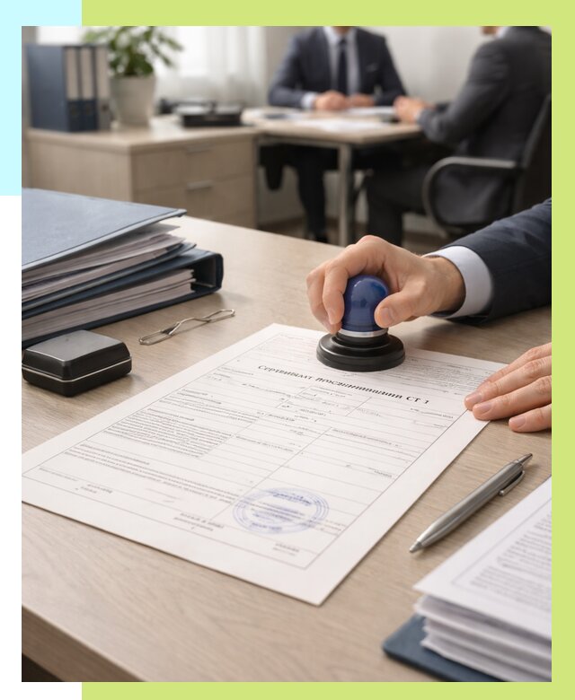 Сертификат происхождения СТ 1 в Щербинке от 4582 р. | Алешин-Щрб