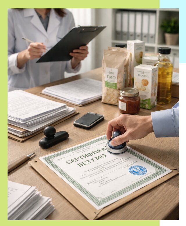 Получение сертификата Без ГМО для продукции в Щербинке